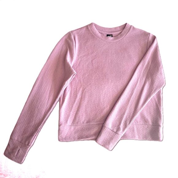 Avia Sweaters - Avia Women's Sweater Lavender Sweatshirt Textured Tee Long Sleeves Tshirt Size M